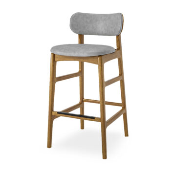 Banqueta Prominenza com encosto estofado